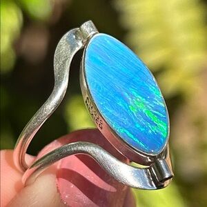 Sterling Silver Reversible Ring Size 7